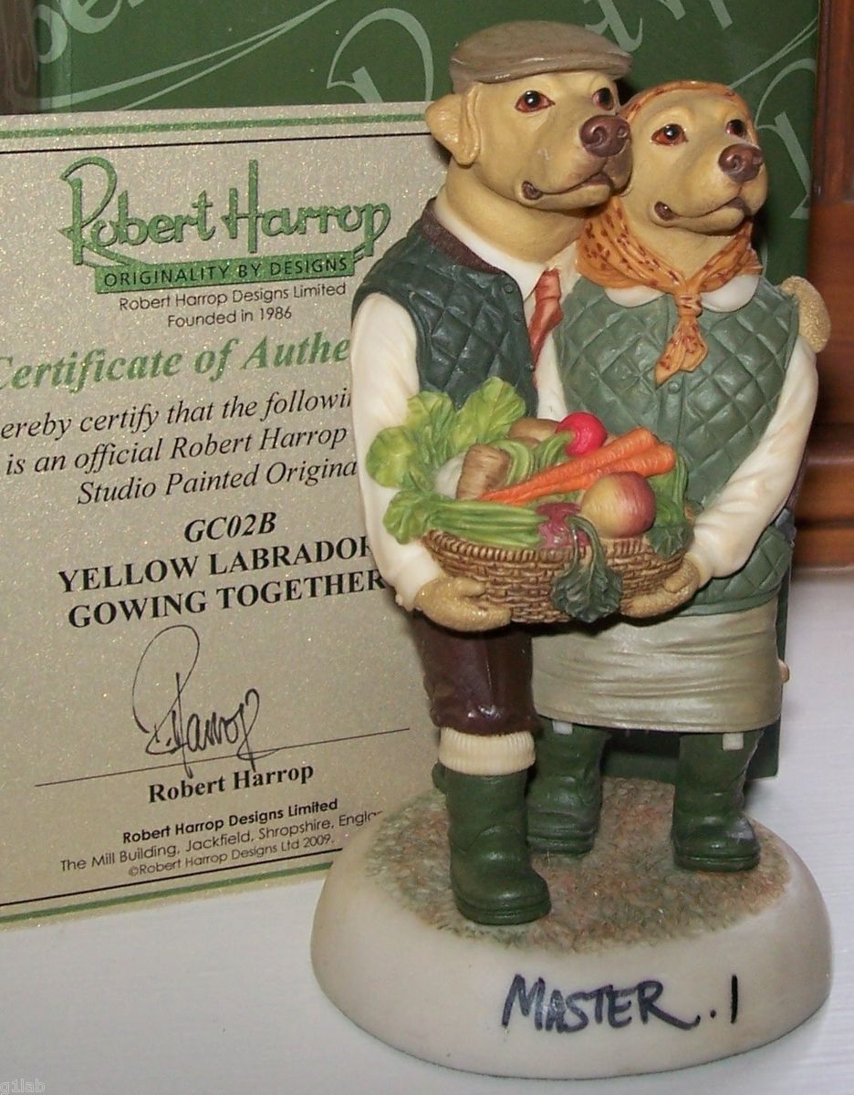 Robert Harrop Yellow Labrador Growing Together GC02B Studio Painted