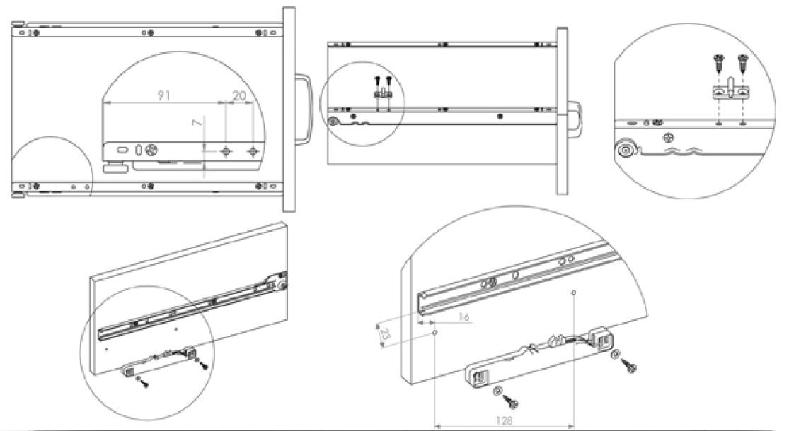 Schubladendämpfer Schubladen Einzugsmechanismus Dämpfer