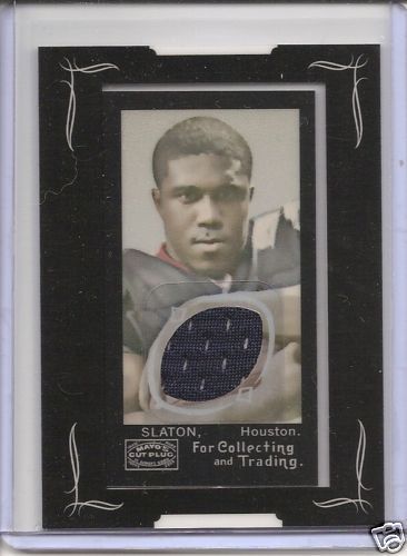 2008 topps mayo steve slaton rc jersey texans time left