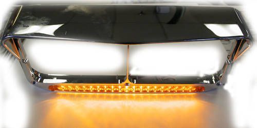 14 LED Headlight Bezel w Visor Peterbilt Kenworth FL