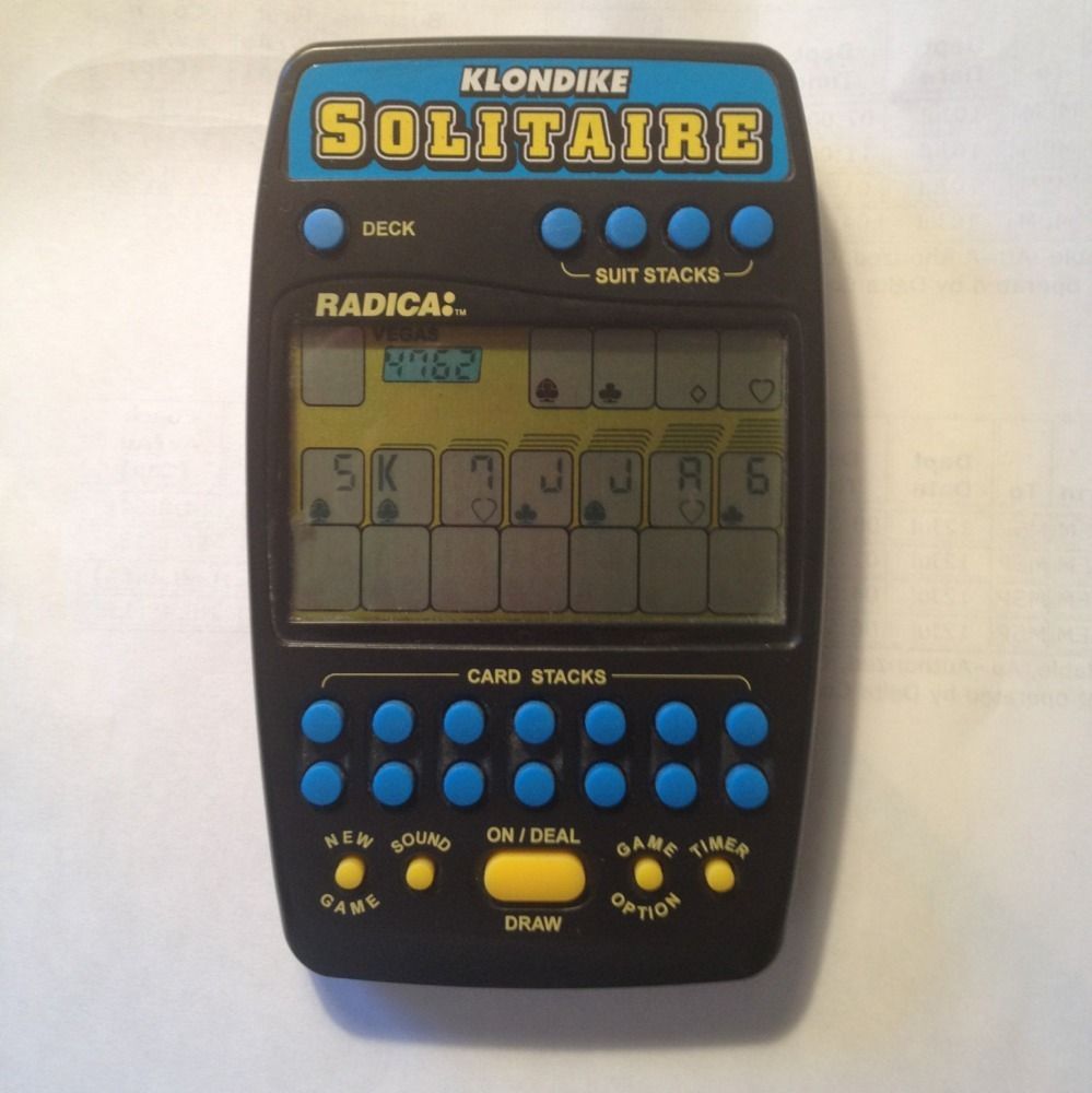 Radica VEGAS KLONDIKE SOLITAIRE Handheld Game**L@@K***