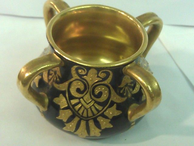  c1870 Miniature Cauldron Very Hansom Superb Rising Gilding