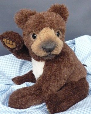 OOAK Melvin Little Brown Bear Artist Britta Helberg