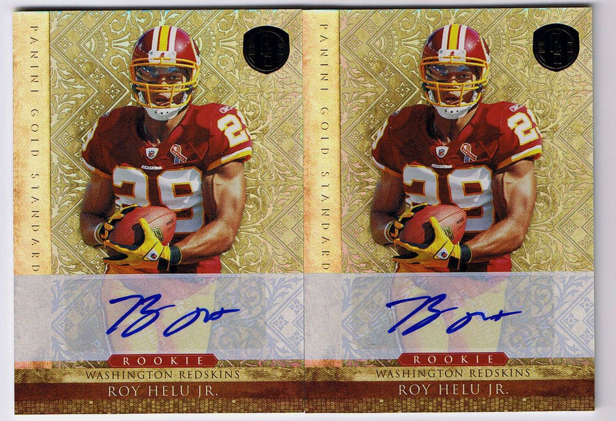 Roy Helu Jr 2011 Panini Gold Standard Rookie Auto Lot 2 499 Redskins