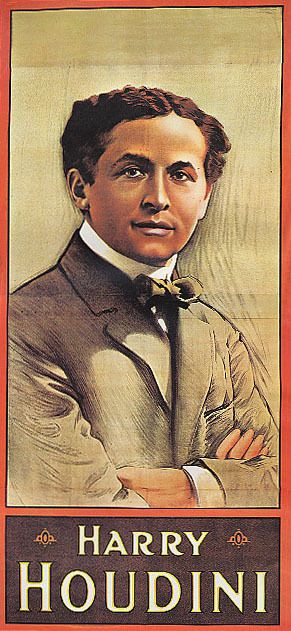 MAGIC HARRY HOUDINI GREATEST MAGICIAN PORTRAIT VINTAGE POSTER REPRO 8