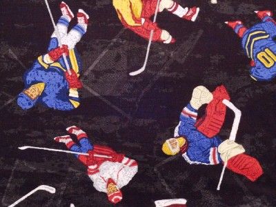 New Hockey Players Fabric BTY Shoes Stick Ice Skates Sport Winter