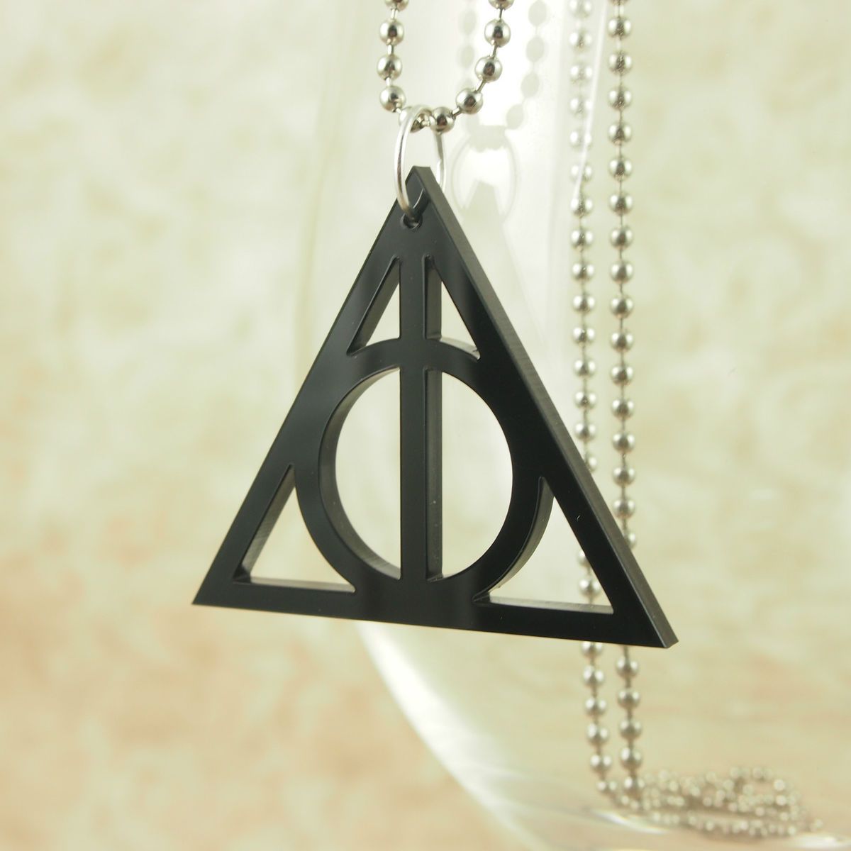   PENDANT HARRY POTTER DEATHLY HALLOWS NECKLACE JEWELRY NEW HANDMADE
