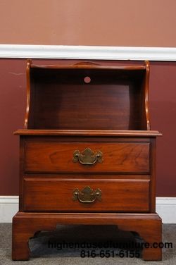 Henkel Harris Solid Black Cherry 2 Drawer Nightstand