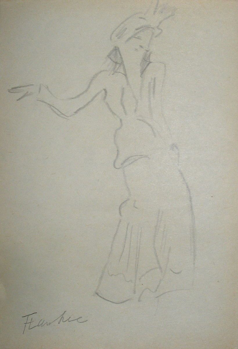 Orig Drawing Signed Henri de Toulouse Lautrec w RG COA Monet Dali Era