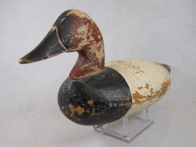 Canvasback Drake Duck Decoy Classic Havre de Grace Style Upper