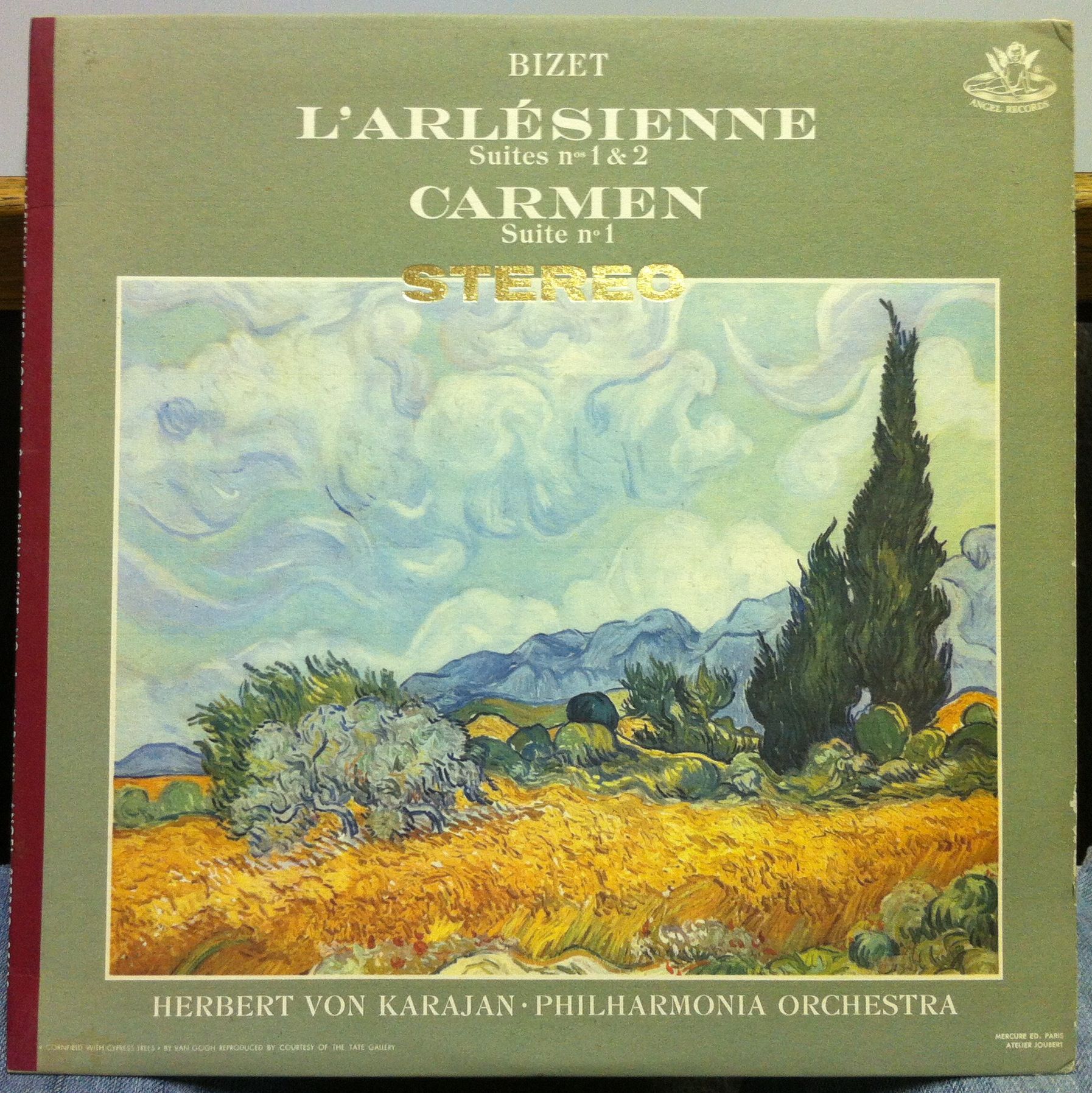 HERBERT VON KARAJAN bizet larlesienne suites nos 1 & 2 LP VG+ S 35618