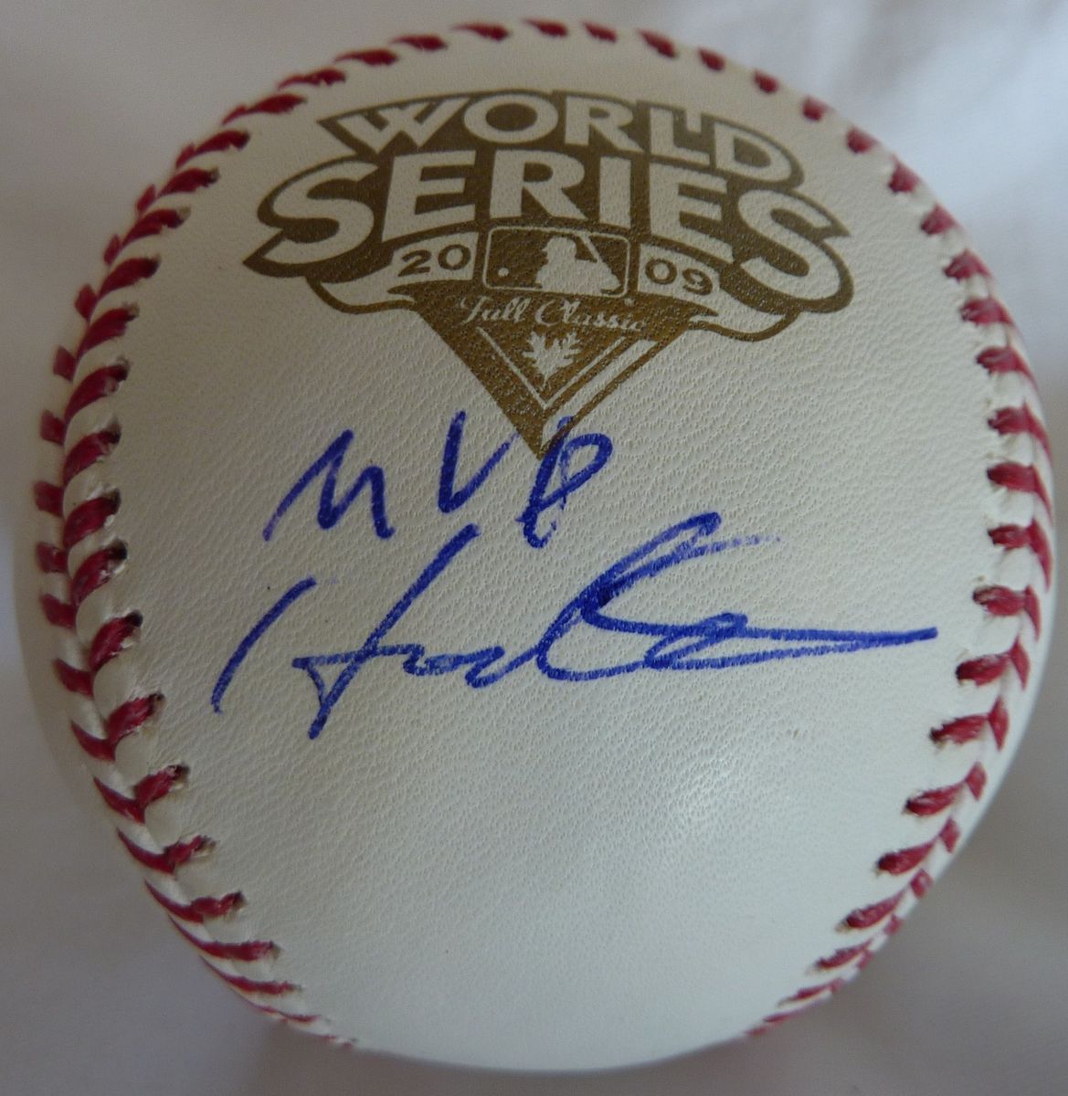 Hideki Matsui Signed 2009 World Series Baseball with MVP Inscription