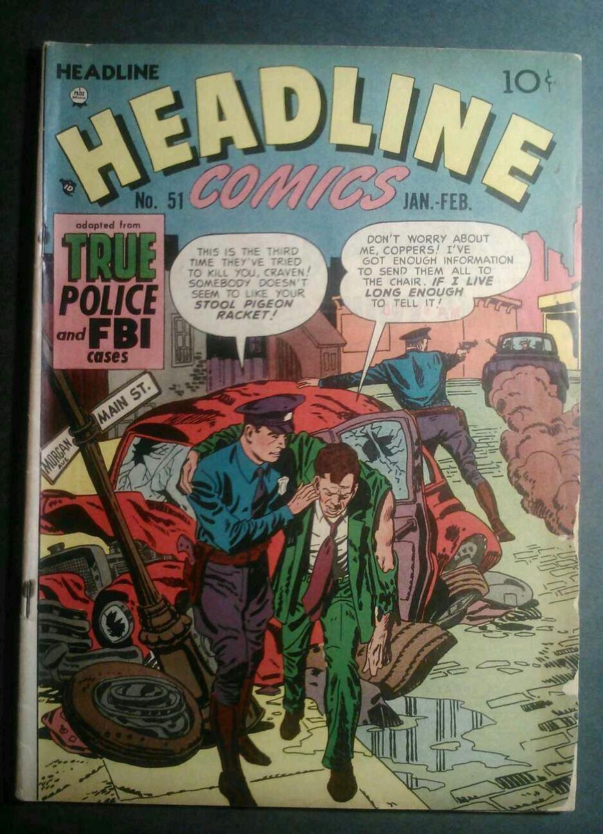 Headline Comics 51 1952 VG FN Kirby Cover