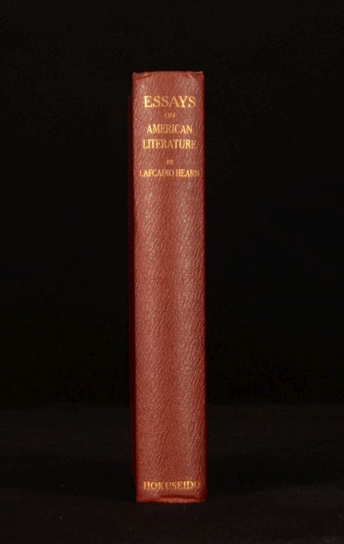 1929 Essays on American Literature Lafcadio Hearn Scarce First