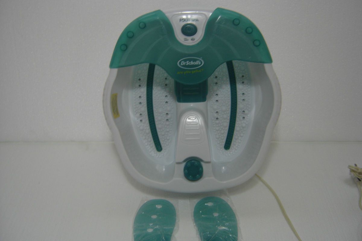  Scholls DR6688 Water Jet Foot Bath Spa Massager w Heat Bubbles