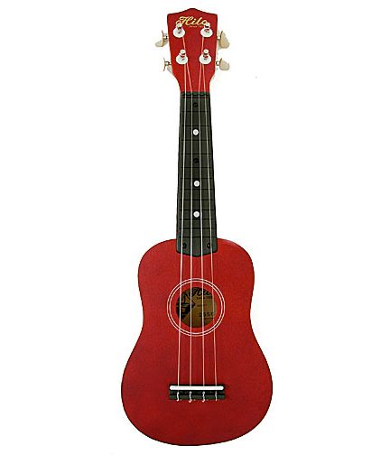 Hilo Standard Soprano Ukulele Uke Transparent Red 2650