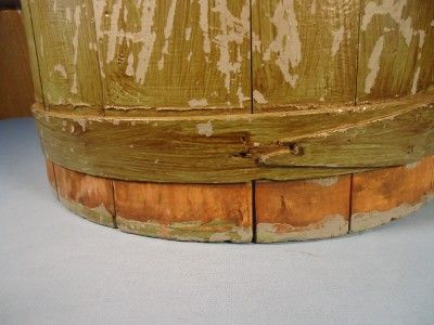 Antique Hingham Firkin Painted Bucket