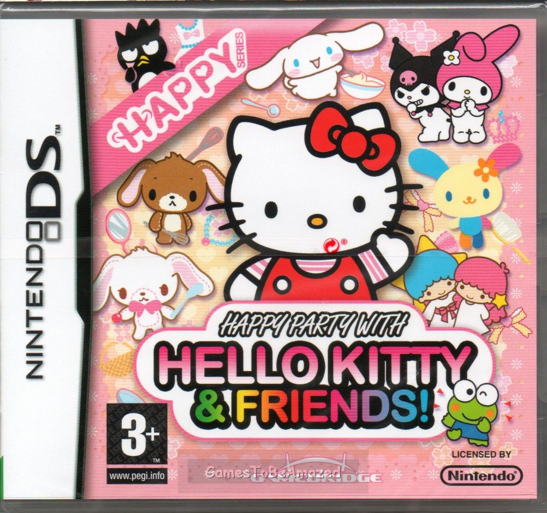 Hello Kitty Friends Happy Party Game DS DSi Lite New 5060189090051