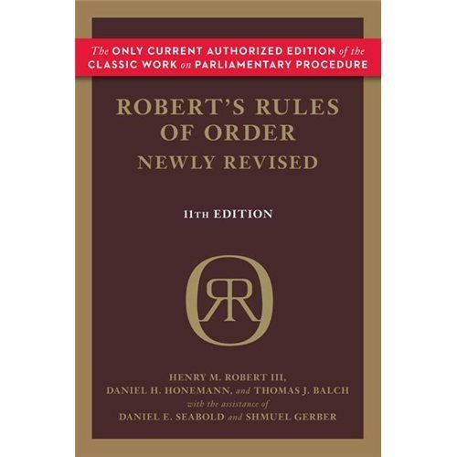 New Roberts Rules of Order Robert Henry M III HO 030682020X