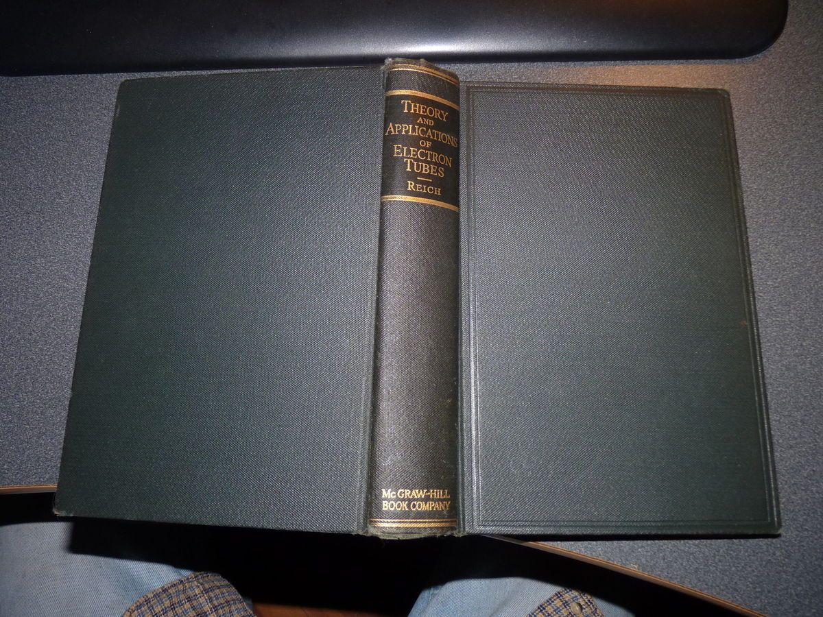  of Electron Tubes 1939 First Edition Herbert J Reich