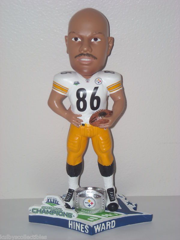 HINES WARD Pittsburgh Steelers Bobble Head 2009 Super Bowl XLIII