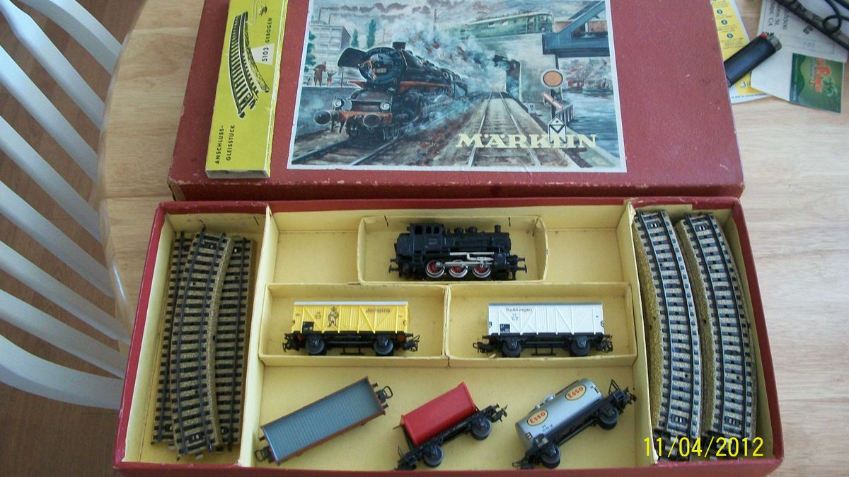 Vintage CM800 3200 Marklin HO Train Set in Original Box Early 1950S