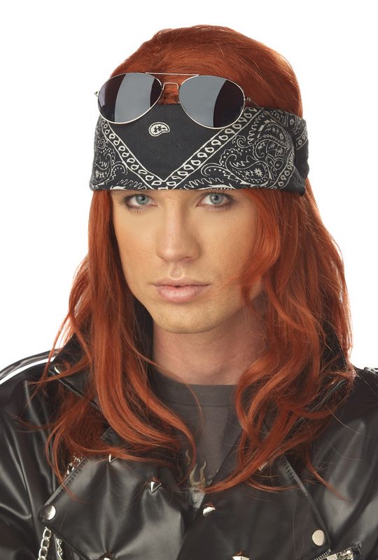 Adult Hollywood Rocker Halloween Costume Wig 70596