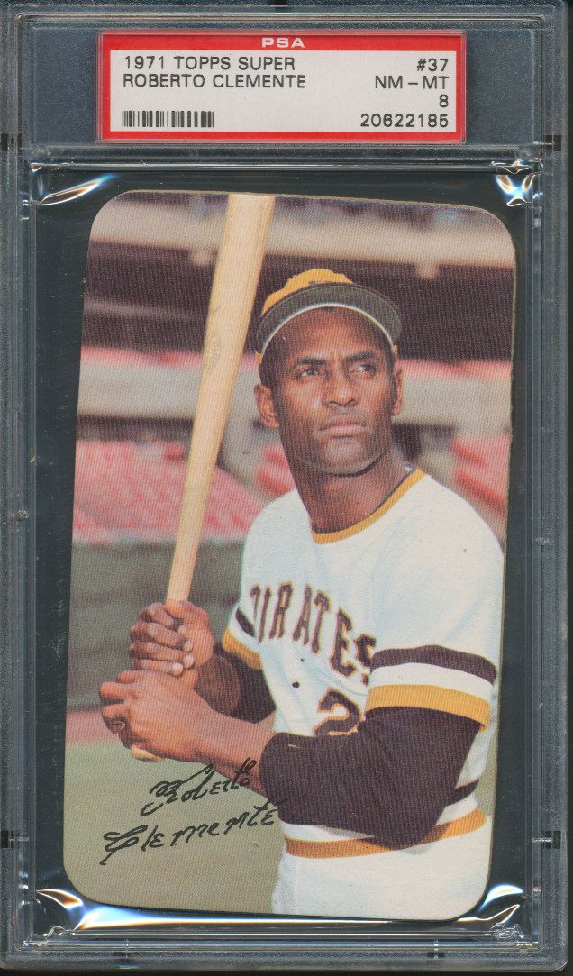 1971 Topps Super #37 Roberto Clemente PSA NM MT 8