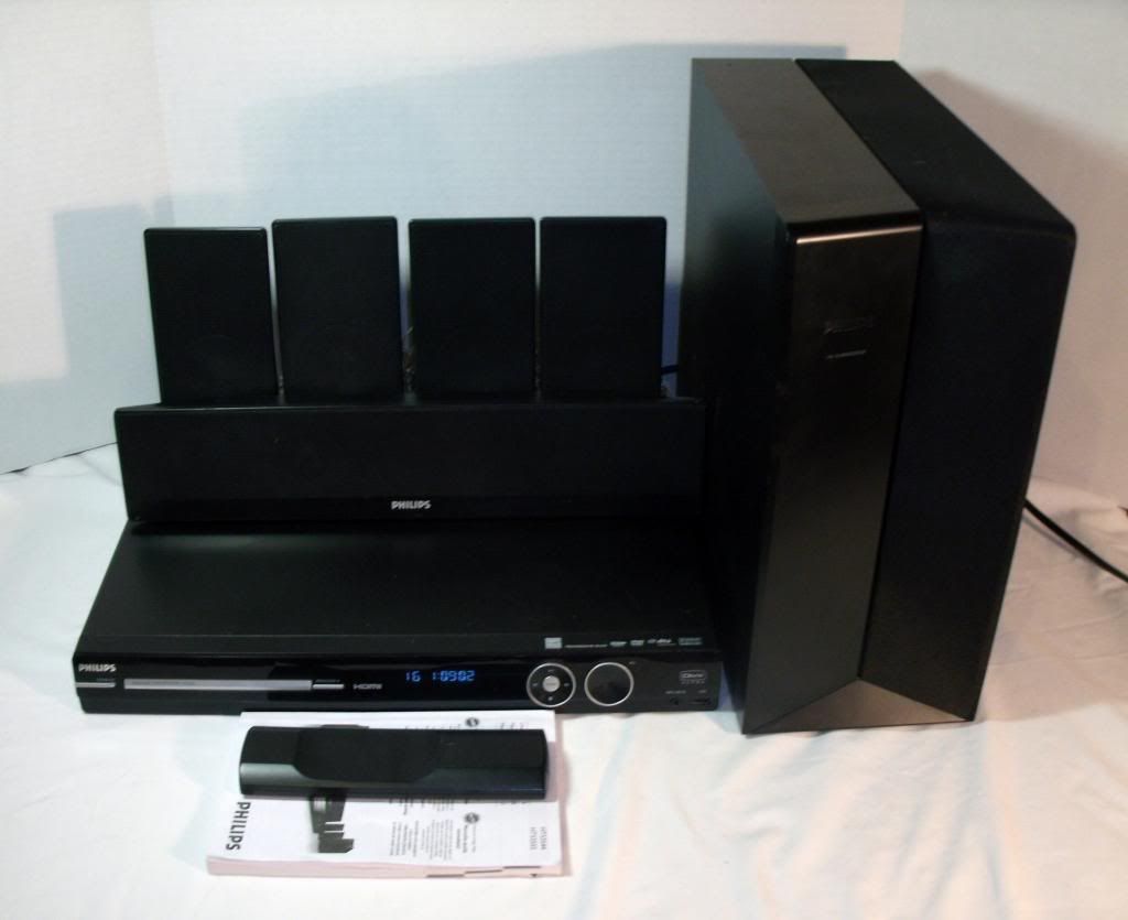 Philips HTS3555 5 1 Channel Home Theater System with DVD Player iPod