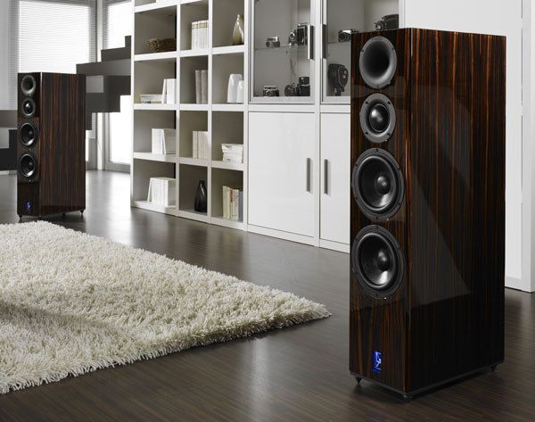 Lansche 5 Floorstanding Speaker with Macassar Finish and Plasma