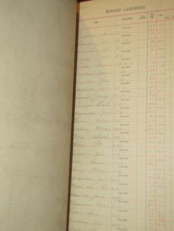  Lehigh Wilkes Barre Coal Co Honey Brook Colliery Payroll Ledger