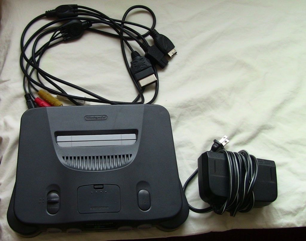 NINTENDO 64 GAME CONSOLE ONLY INTEC MULTI SYSTEM RCA CABLES VIDEO