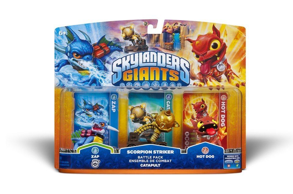 HOT DOGs NEW Skylanders Giants Golden Scorpion Striker Battlepack