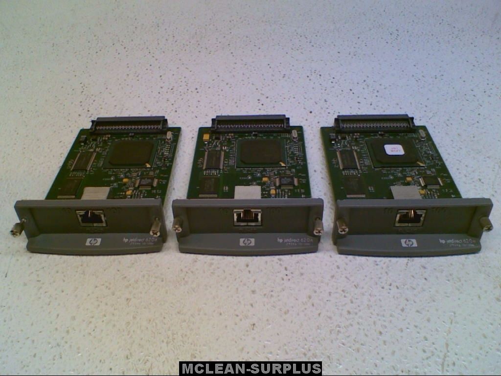 Lot of 3 HP JetDirect 620N EIO Ethernet Print Server Cards J7934a