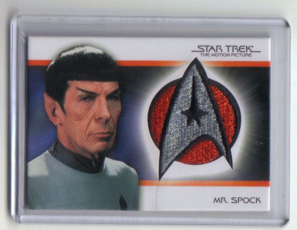 Star Trek Mr Spock Crew Patch Card 054 250 RARE