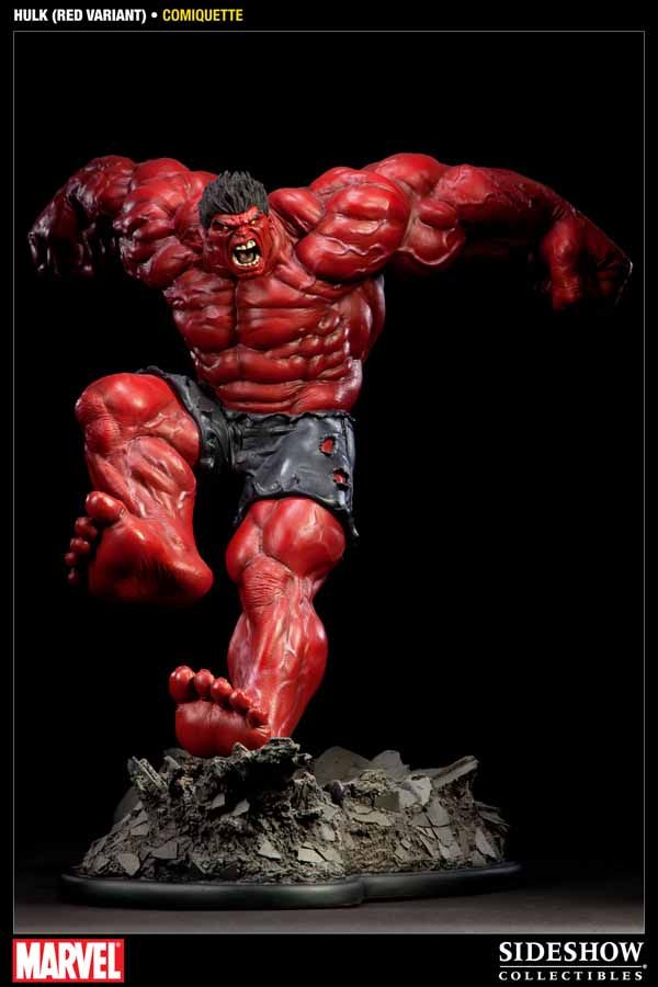 Sideshow Red Hulk Store Exclusive Polystone Comiquette Figure Statue