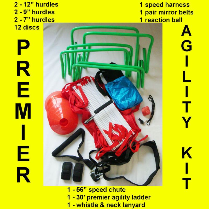 Agility Ladder Hurdles Speed Chute Power Harness Discs