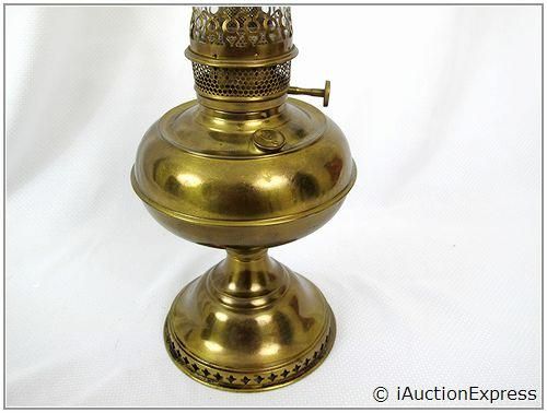 ANTIQUE Vintage RAYO Brass Kerosene OIL LAMP Hurricane Lantern