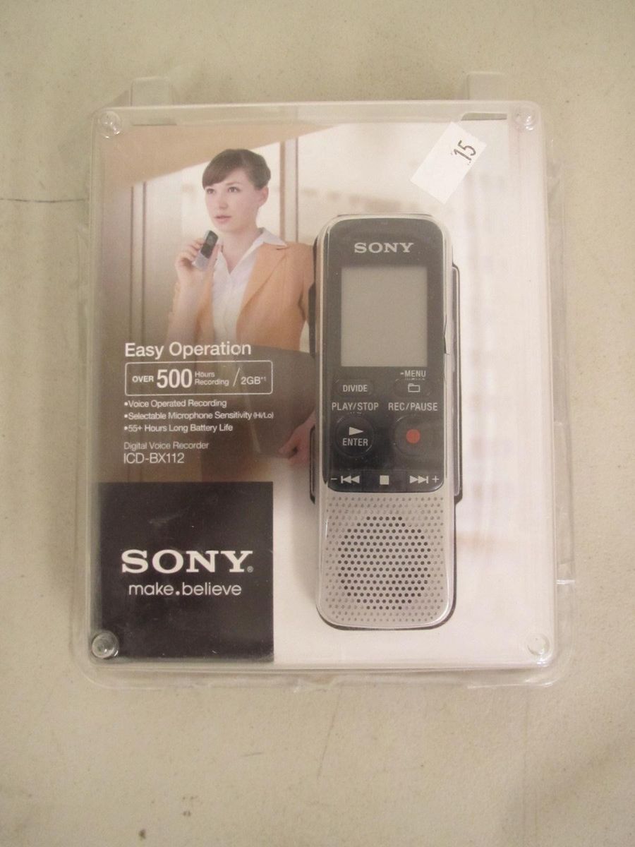 Sony ICD-BX112 2GB Digital Voice Recorder 