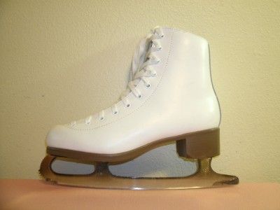  GLACIER 220 LEATHER FIGURE SKATING ICE SKATES U.S. SIZE 7 WOMENS