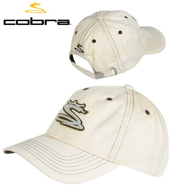 Cobra Snake Icon Cap Hat Khaki Mens One Size Fits All New Free Ground