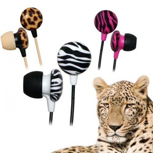 iHip Animal Print Noise Isolating Earphones  Wild Print Styles for