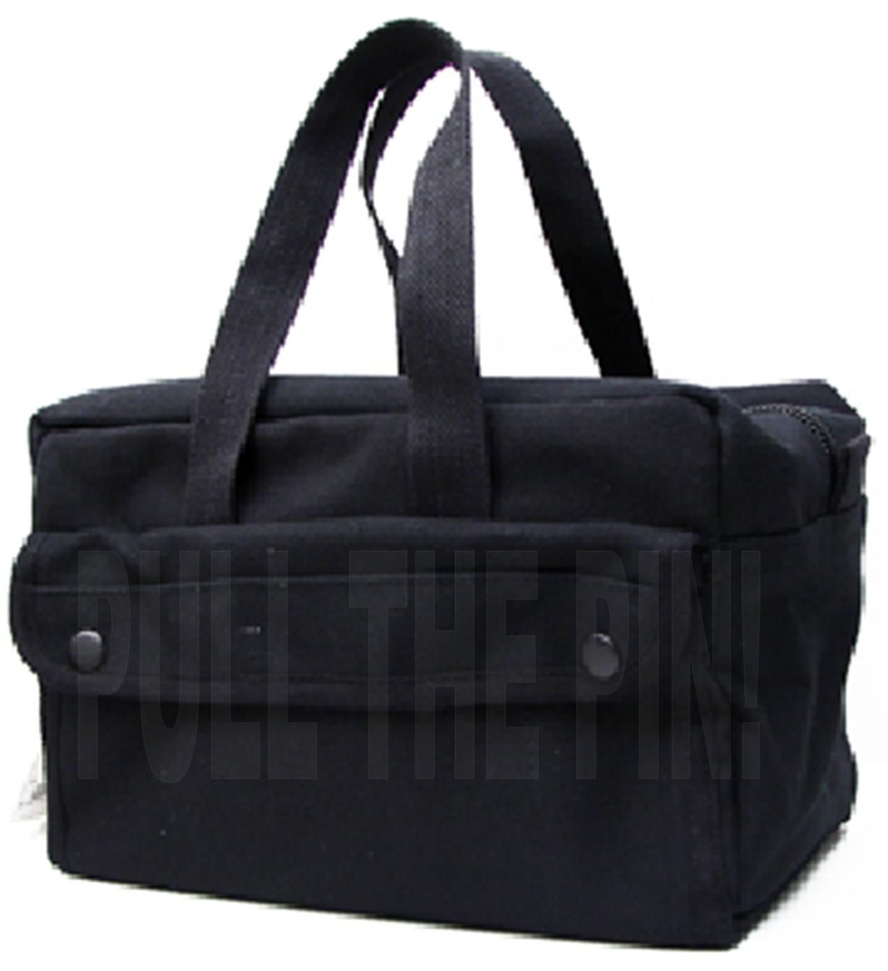 Military Mechanics Tool Bags Black Heavy Weight Cotton