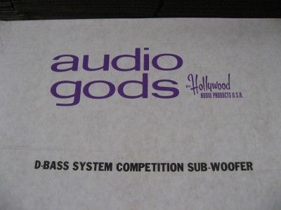 2X 15 inch Car Truck Audio Subwoofer 400 Watts Made in USA Dbass