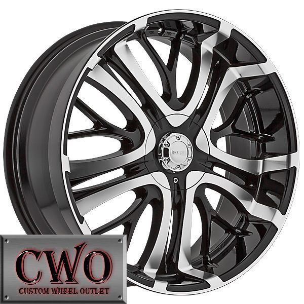 24 Black Incubus Paranormal Wheels Rims 5x4 75 5x127 5 Lug C1500