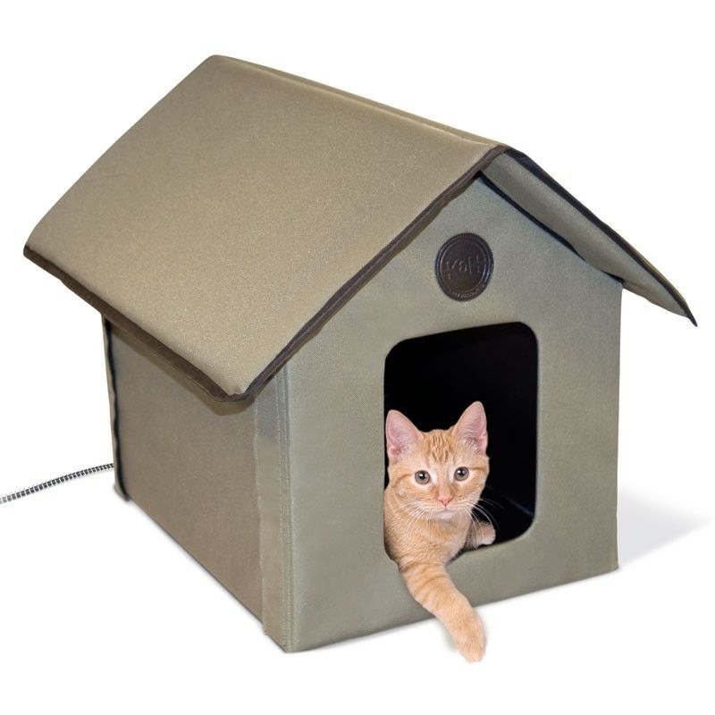 Pet Products Outdoor Heated Kitty Cat House Beds KH3993