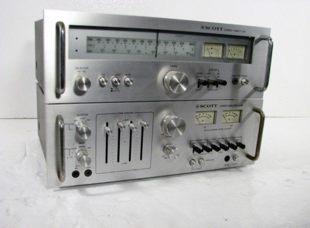   SCOTT A436 MODEL INTEGRATED AMPLIFIER AMP AND SCOTT TUNER T526 300 W