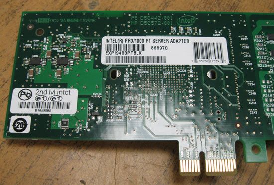 Intel Pro 1000 PT Gigabit PCIe Server Network Card NIC Low Profile