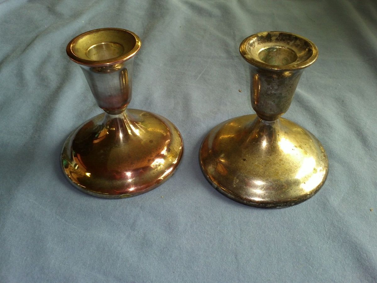 International Silver Company Silver Plate Candle Sticks