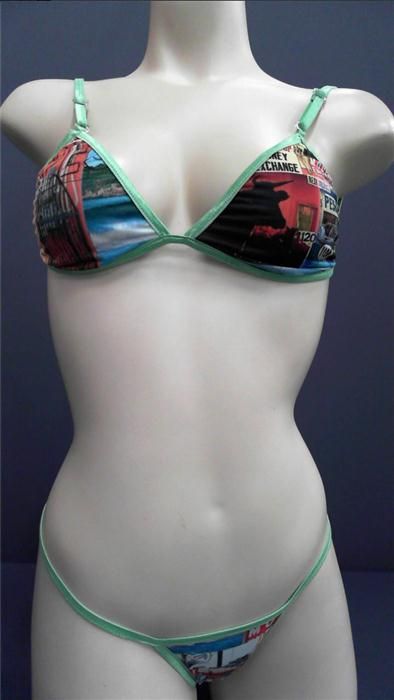 Aaron Chang Intimo Junior s Bra Thong Set Mex Illustrated Wire Free